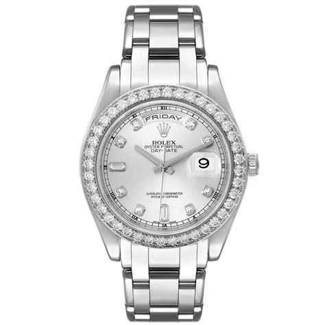 rolex day date special edition platinum masterpiece|rolex platinum day date 36.